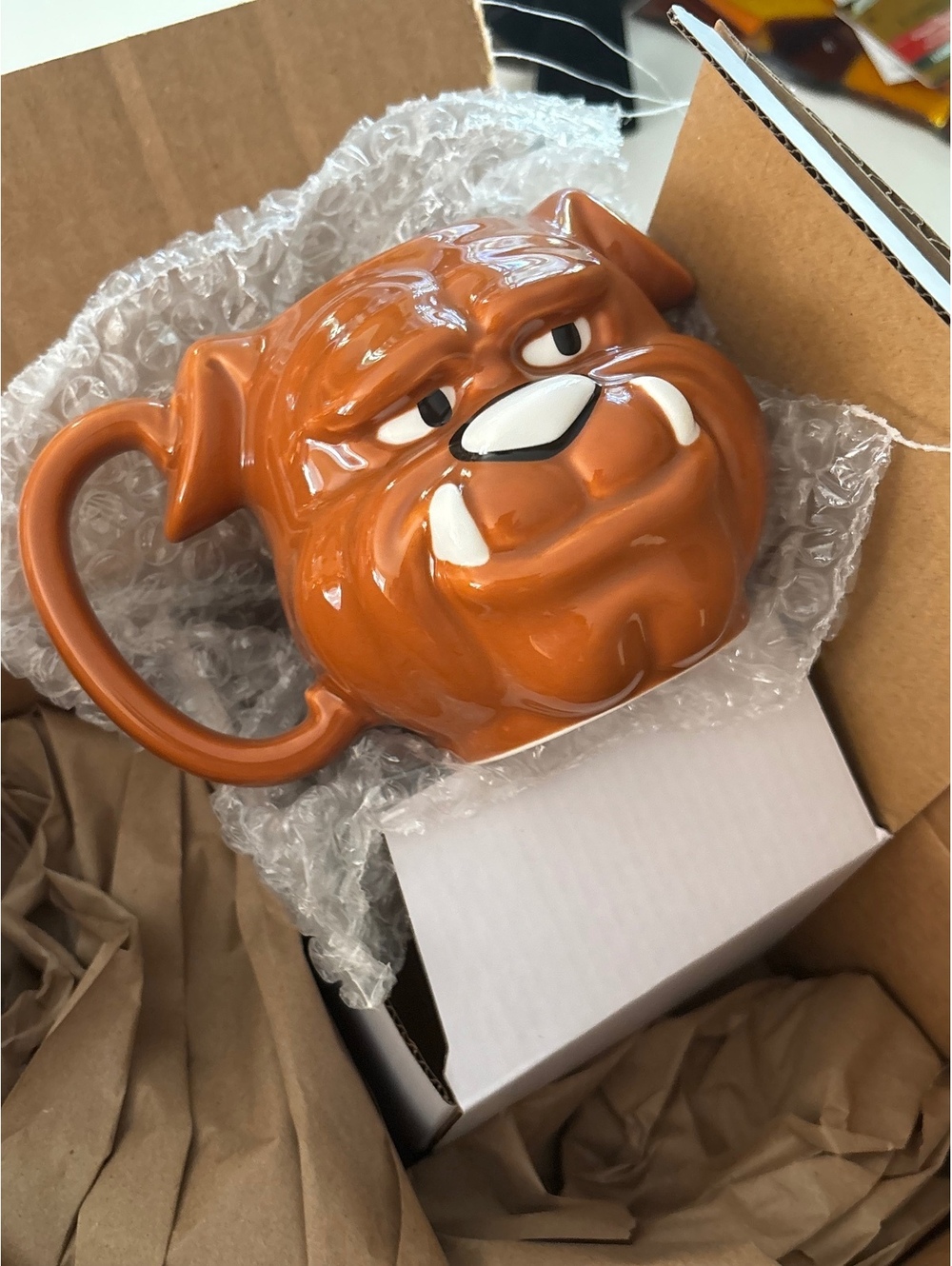 PALACE BULLDOG LARGE MUG BROWN